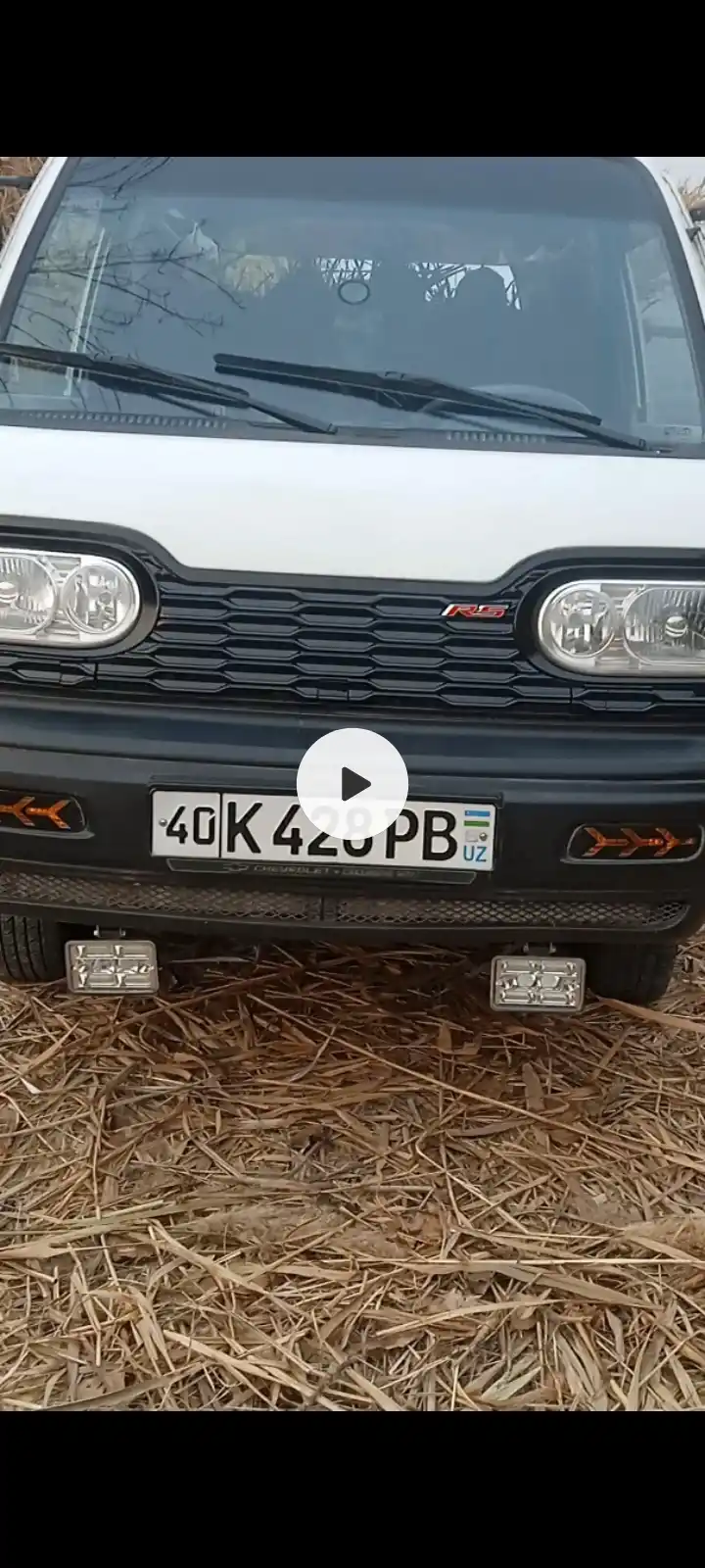 DAMAS old bamperi uchun bezak qoplama, qora va kulran RSg ranglar, RS va chazor dizayn