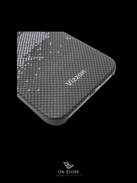 Карбоновый чехол для iPhone 15 pro , VIZZON