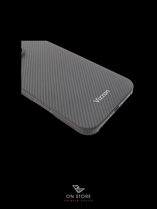 Карбоновый чехол для iPhone 15 pro , VIZZON