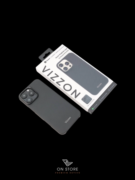 Карбоновый чехол для iPhone 15 pro , VIZZON