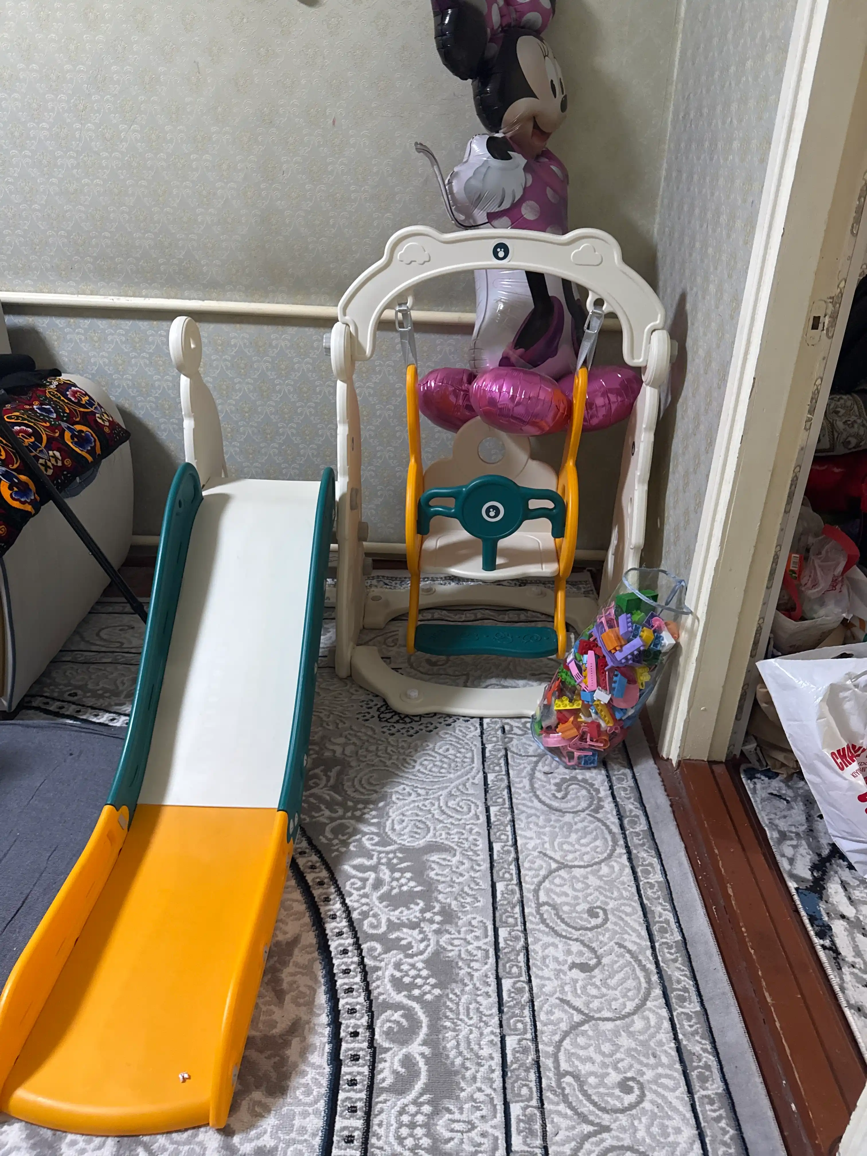 Качели, горка, игровой комплекс детский
