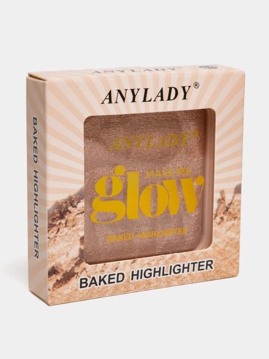 Хайлайтер AnyLady мягкий, сухой, палетка, запеченный, для лица и тела
