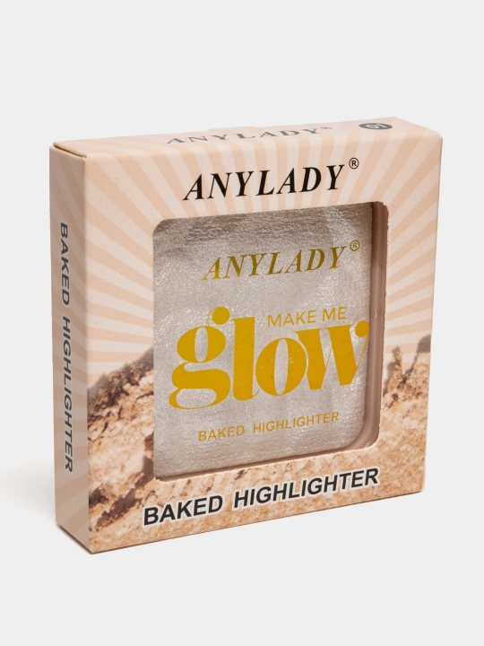 Хайлайтер AnyLady мягкий, сухой, палетка, запеченный, для лица и тела