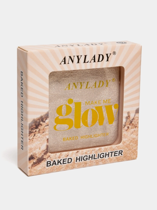 Хайлайтер AnyLady мягкий, сухой, палетка, запеченный, для лица и тела