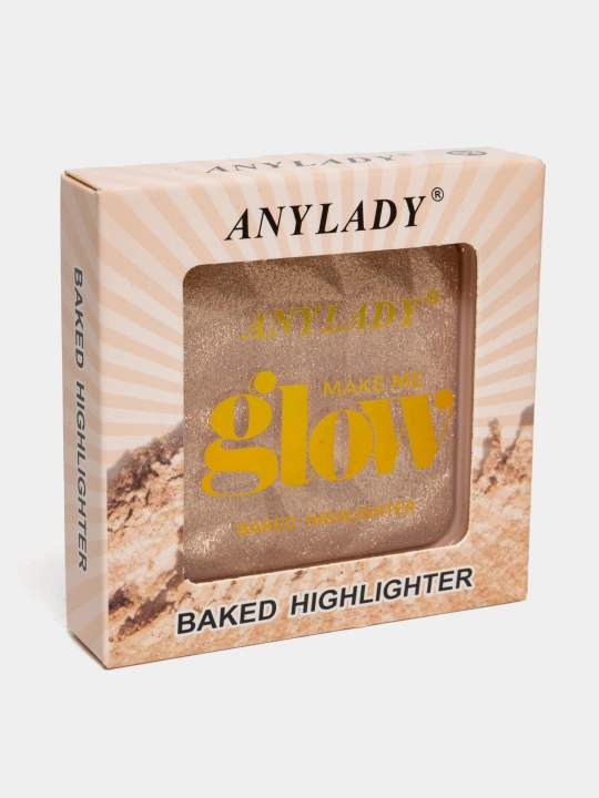 Хайлайтер AnyLady мягкий, сухой, палетка, запеченный, для лица и тела