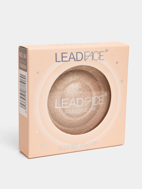 Хайлайтер для лица LEADFACE запеченный, 4 оттенка - Естественное сияние и стойкий макияж