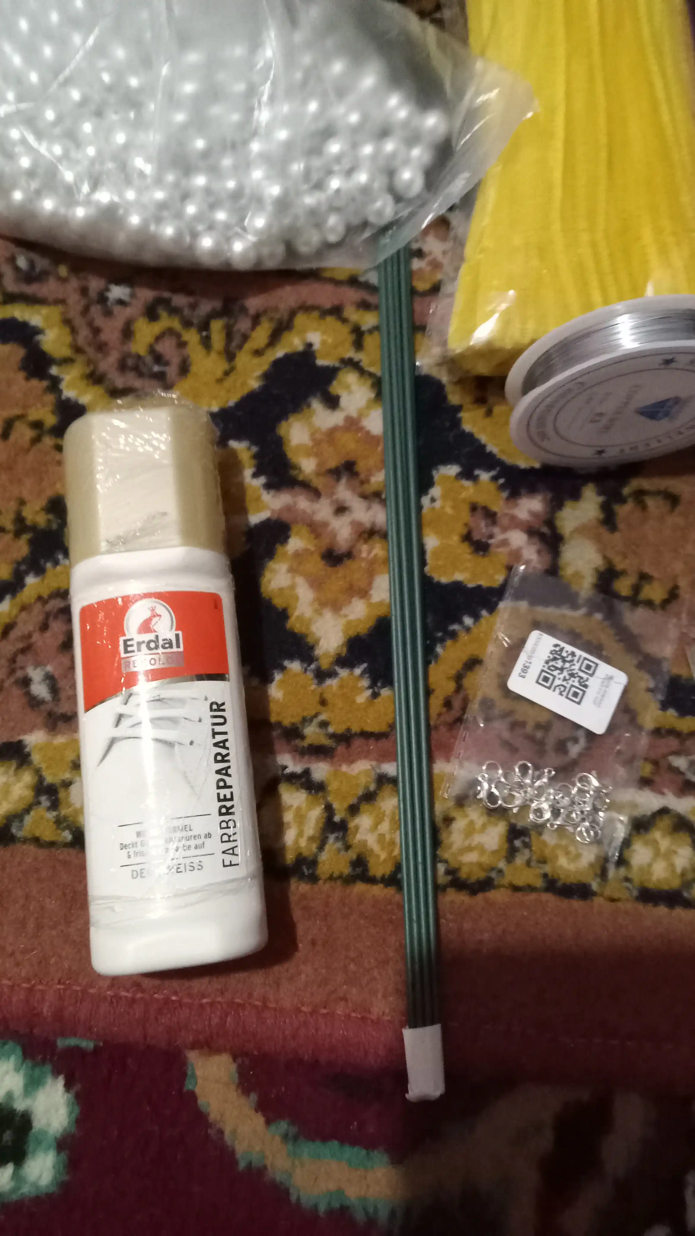 Floristik sim yashil 2 mm 40 sm, 10 dona to‘plam, gullar va qo‘l mehnati uchun