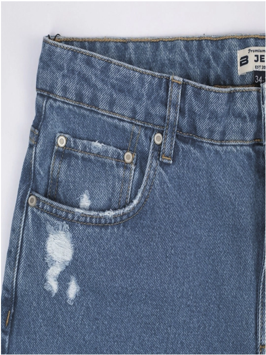 Erkaklar uchun jinsi shimlar "Bjeans" Slim Fit, ixcham bichim, zamonaviy va qulay