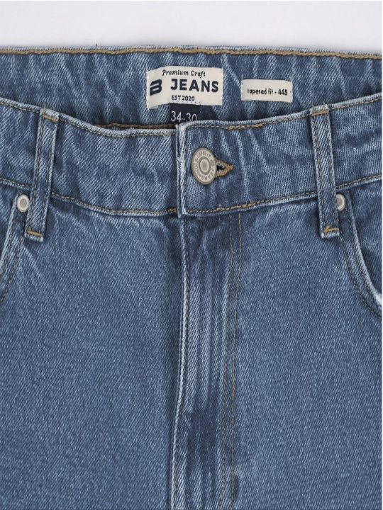Erkaklar uchun jinsi shimlar "Bjeans" Slim Fit, ixcham bichim, zamonaviy va qulay