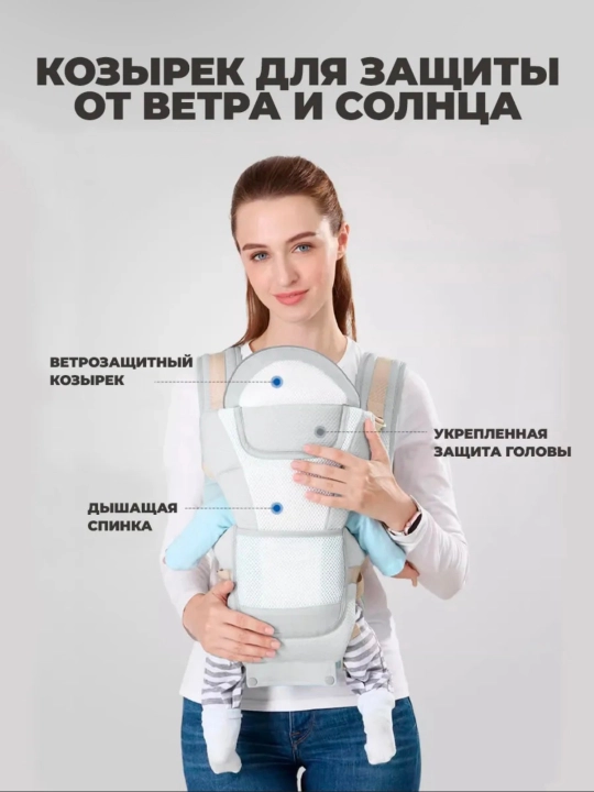 Эргорюкзак кенгуру для новорожденных слинг рюкзак переноска