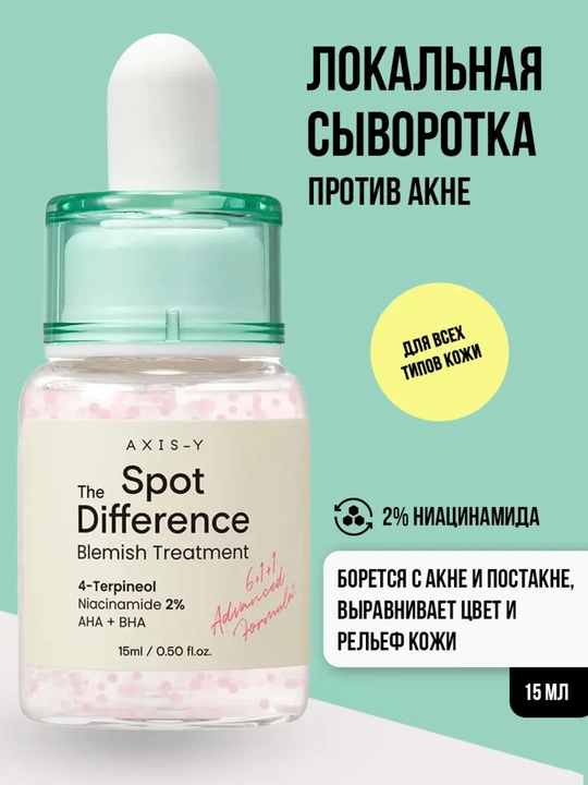 AXIS-Y  Сыворотка для лица от акне точечная с 2% ниацинамида Корея - 