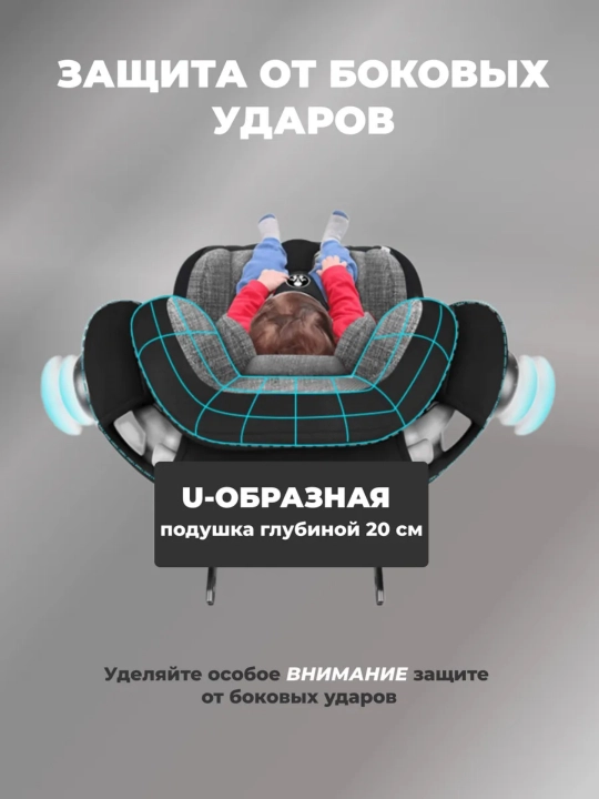 Popypapa LYB836 0-12 yosh uchun avtokreslo, 360° aylanish, ISOFIX, sozlanadigan holat