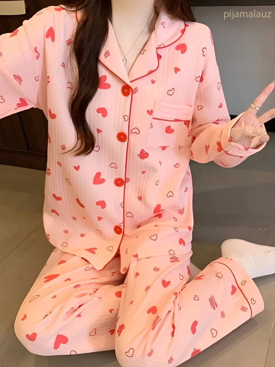 Pijama ayollar uchun 2 & 1da issiq pijama yumshoq mato dvoyka ayollar pijamasi, kuz qishki