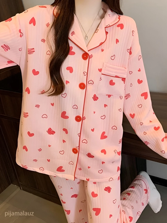 Pijama ayollar uchun 2 & 1da issiq pijama yumshoq mato dvoyka ayollar pijamasi, kuz qishki