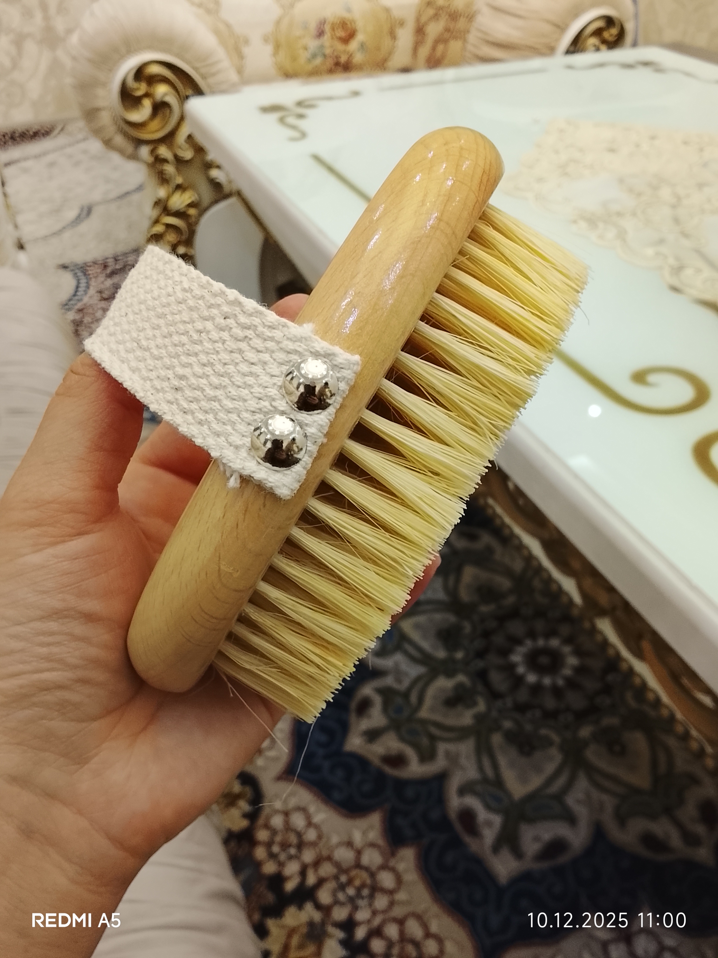 Щетка из кактуса для сухого массажа, антицеллюлитная