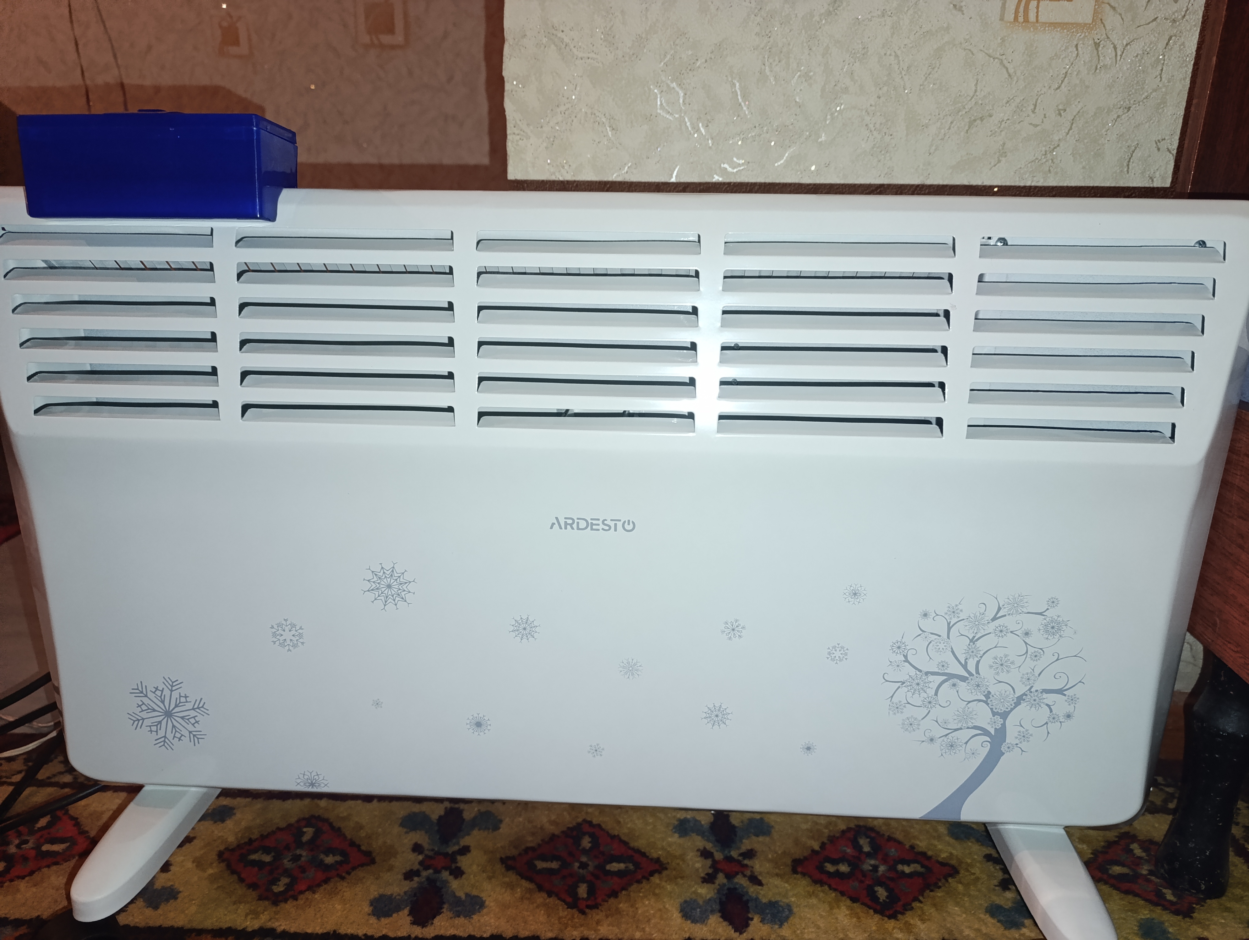 Elektr konvektorli isitgich Ardesto, 20 m2, 2000 Vt, qora, CHB-2000MBD