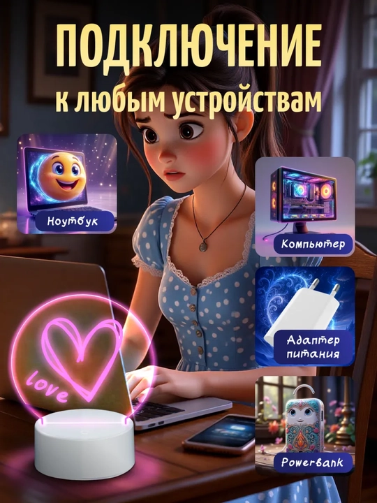 3D tungi chiroq, ijodiy va chizmachilik to'plami,yorug'lik bilan chizish, qiz uchun sovg'a