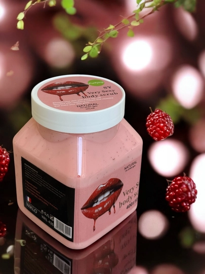 Ферамоновый скраб для тела Wokal Sherbet Body Скраб с малиной экстрактом 500/350 г