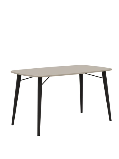 Кухонный стол AIKO Geneva, обеденный стол, металлический каркас, 120 х 80 и 140 х 80 см — AIKOWDS-GENEVAKOMPLEKT-СЕРЫЙ