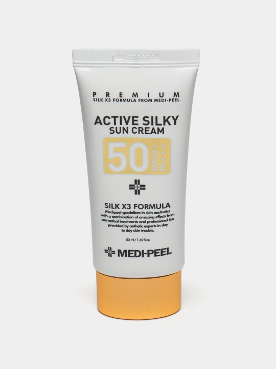 Quyoshdan himoya qiluvchi yuz kremi MEDI-PEEL Active Silky Sun Cream SPF 50+, 50 ml