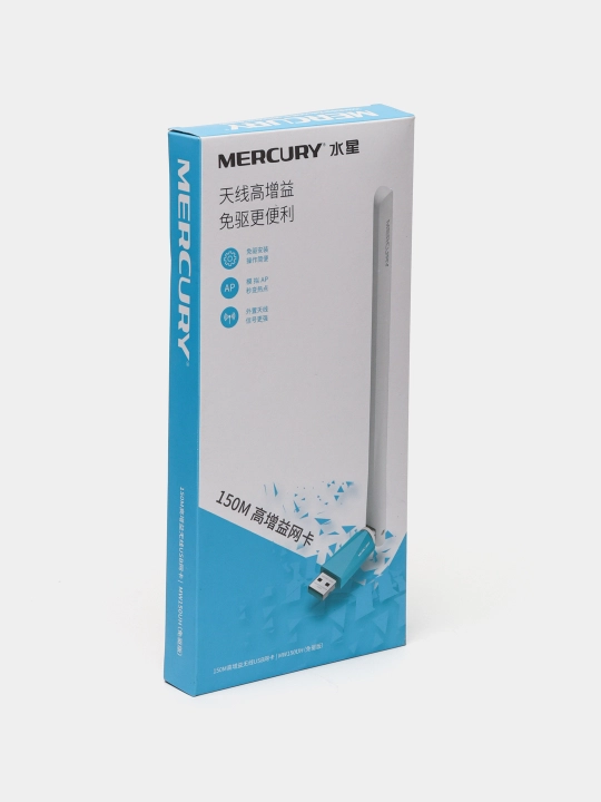 Wi-Fi adapter Mercury MW150UH, USB 2.0, 150 Mbit/s 2.4 GGts - 