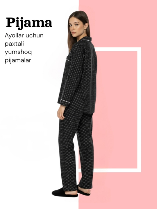 Ayollar uchun paxtali pidjamalar