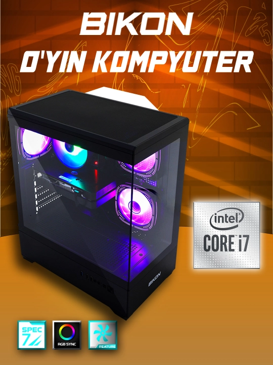 O'yin Kompyuteri – i7-2600, SSD 128GB-1TB, RX 580/RX 550/GTX 1050Ti/GTX 1660/DDR3-16 GB - 