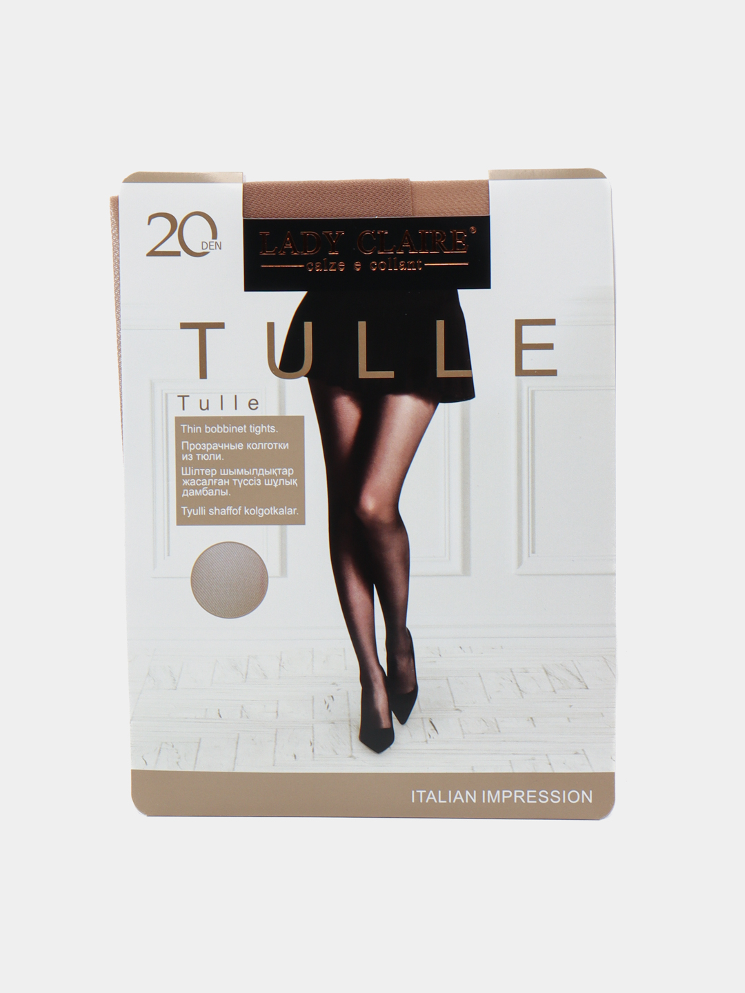 Колготки капроновые тюлевые матовые женские TULLE LADY CLAIRE 20 DEN