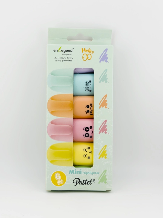 Pastel markerlar to‘plami, 6 dona — chizish va ijod uchun