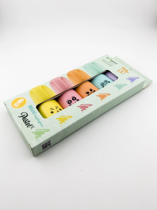 Pastel markerlar to‘plami, 6 dona — chizish va ijod uchun