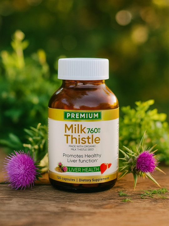 Milk Thistle - поддержка печени Liver Health. Очищение и восстановление 500мг\120шт
