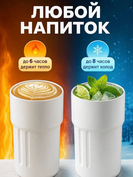 Термокружка с датчиком температуры