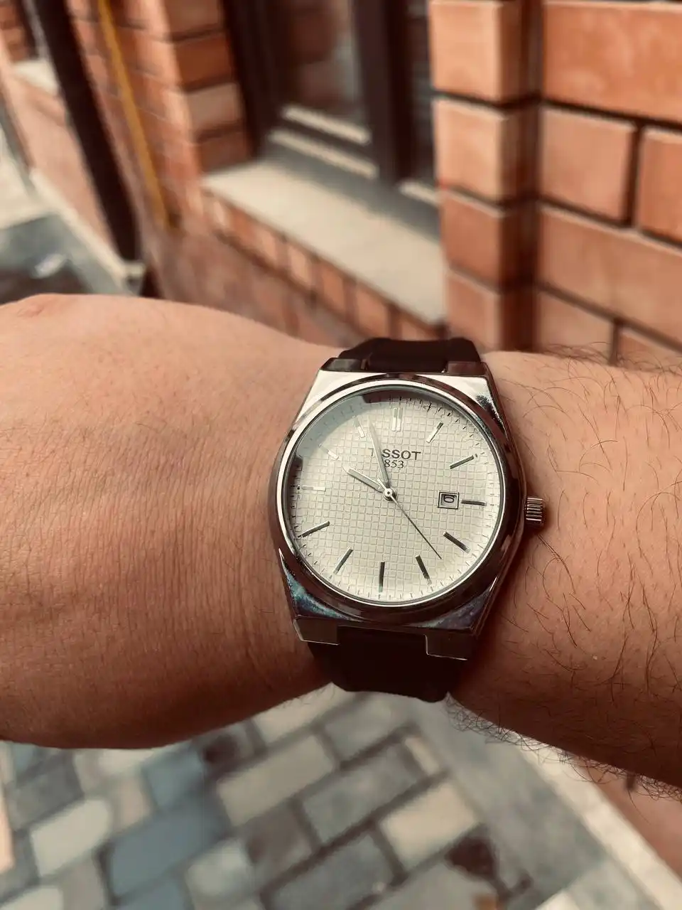 Наручные часы мужские Tissot, с силиконовым ремешком, в подарочной упаковке