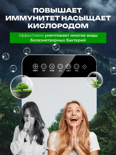 Очистители воздуха, защита от пыли и аллергенов, для офиса и для дома, с пультом, 50 м²