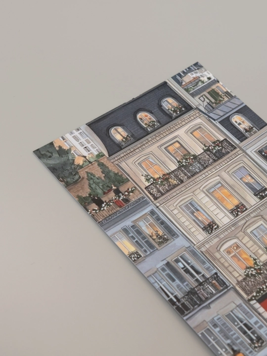 10×15 sm, formatdagi yangi yil otkritkasi, konvert bilan birga