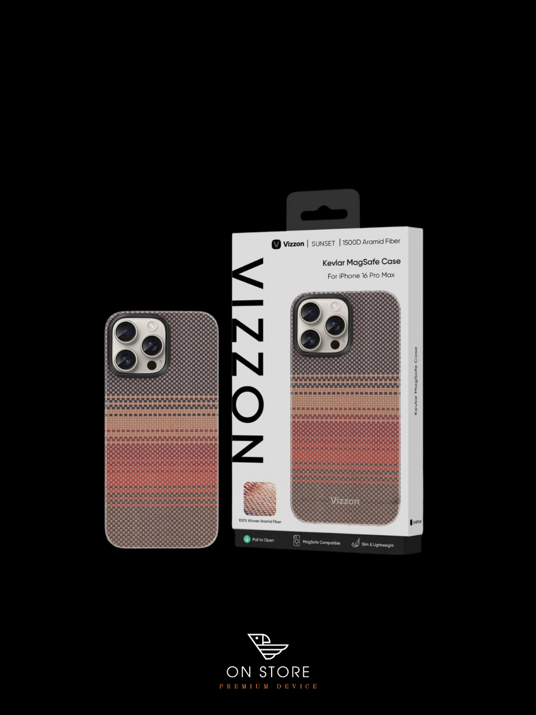 IPhone 15 Pro Max | 16 Pro | 16 Pro Max uchun VIZZON himoya g‘ilofi