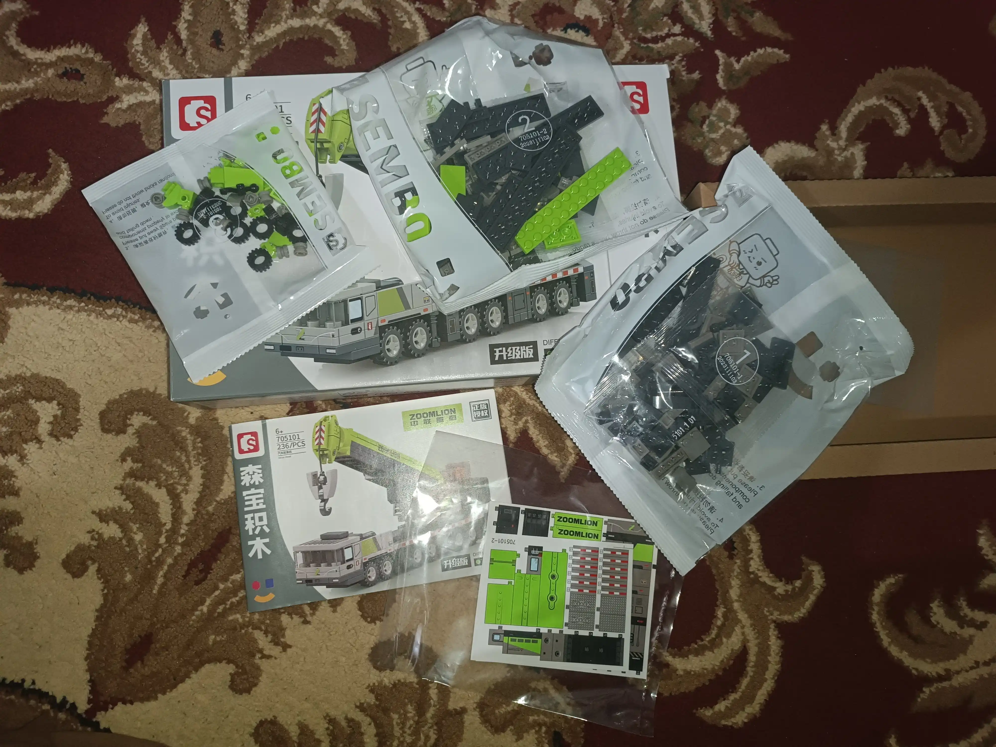 3D kontruktor maxsus texnikalar,Sembo, turli xil ranglar, Lego bilan mos