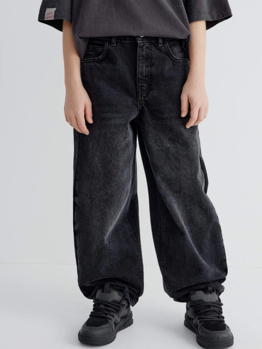 O'g'il bolalar uchun Vintage Baggy Fit jinsi shimlar