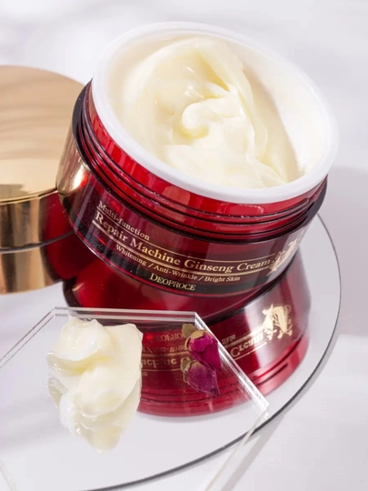 Deoproce Repair Machine Ginseng Cream 100g Jenshen ildizi bilan qarishga qarshi krem