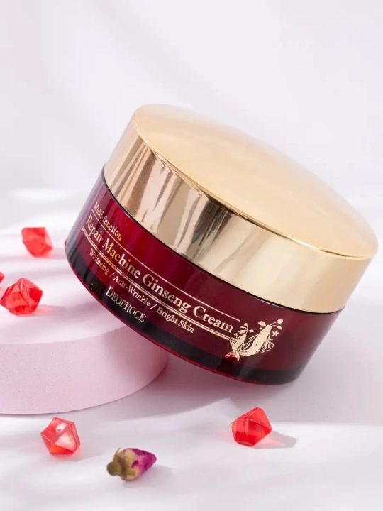 Deoproce Repair Machine Ginseng Cream 100g Jenshen ildizi bilan qarishga qarshi krem