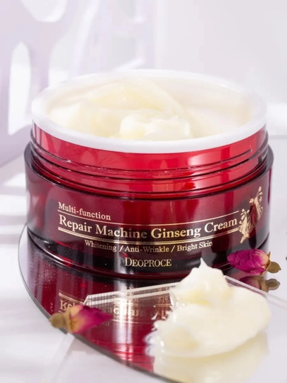 Deoproce Repair Machine Ginseng Cream 100g Jenshen ildizi bilan qarishga qarshi krem