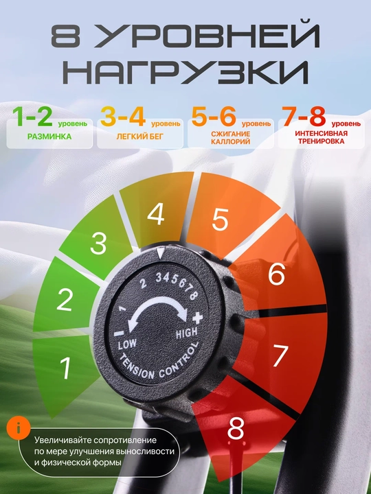 Велотренажер Genau XT-150, складной-компактный, вес пользователя до 110 кг *SB1-07A