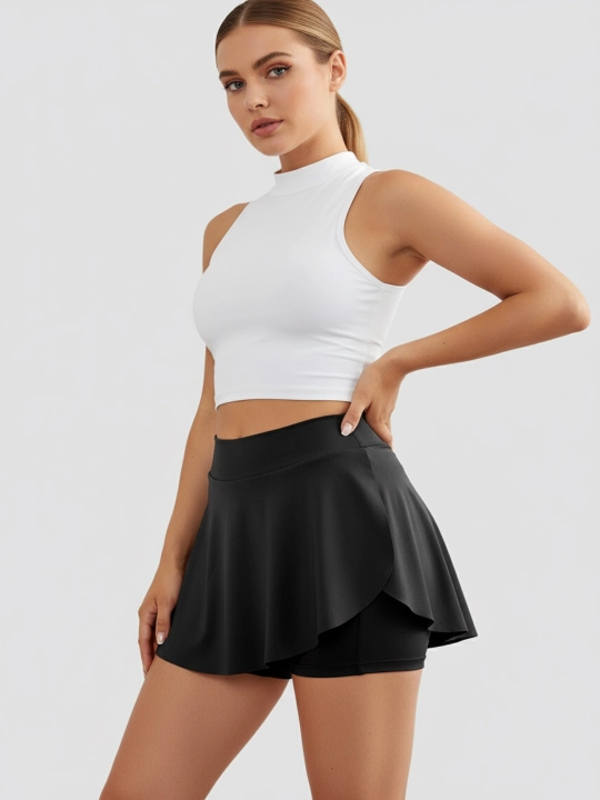 Ayollar yubka-shortlari, tennis, sport, fitnes uchun