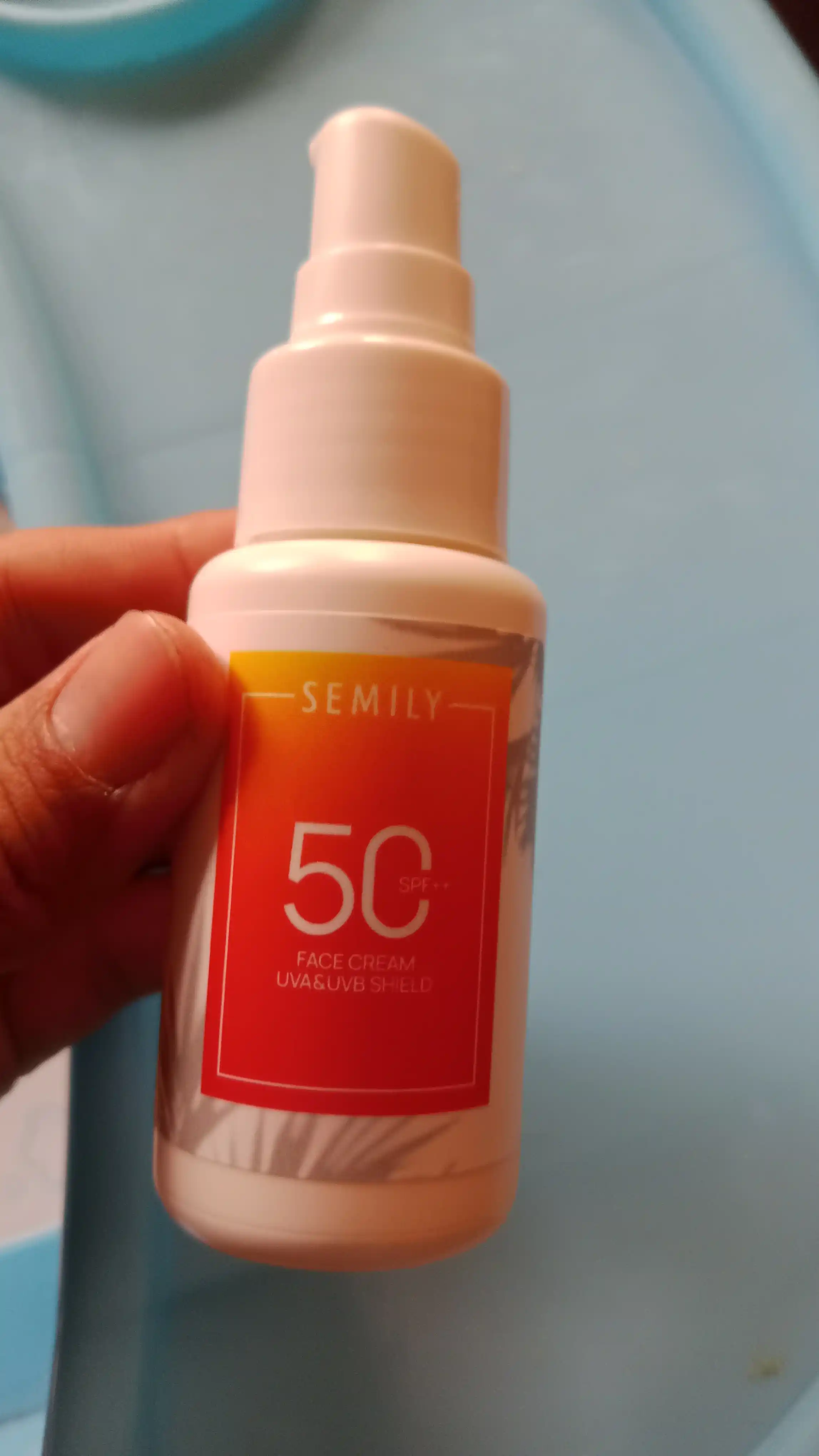 SPF krem, quyoshdan himoya qiluvchi krem yuz uchun SEMILY SPF 30/50, 50 ml