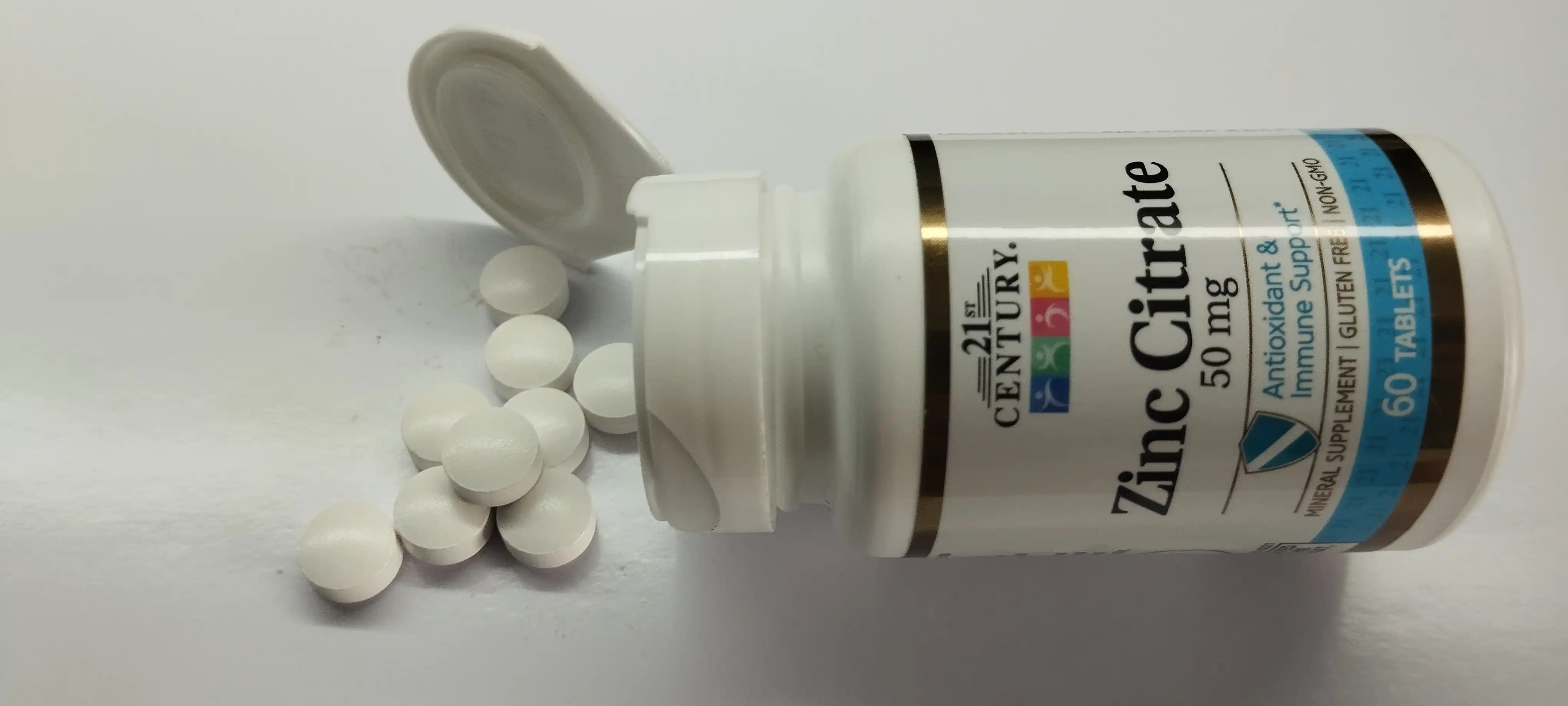 Цинк Цитрат, 21st Century Zinc Citrate 50 мг, 60/360 таблеток