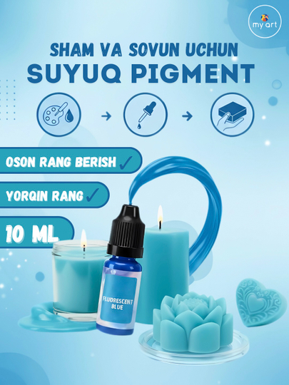 Sham va sovun bo'yoq, mum va sovun uchun suyuq pigment 10 ml