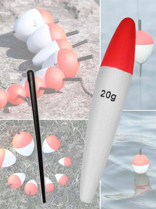 Jonli o‘lja uchun uzun poplavok, shchuka oviga, 5 dona