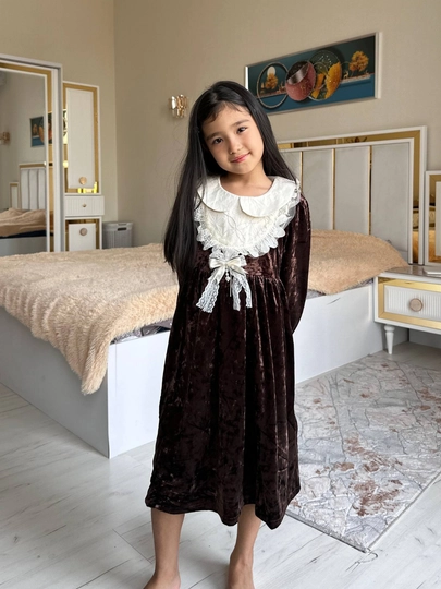 Детское платье с хлопковой подкладкой, удобное для всех сезонов, Nurkid