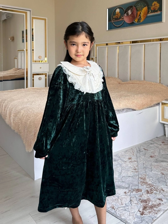 Детское платье с хлопковой подкладкой, удобное для всех сезонов, Nurkid