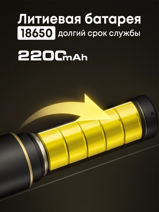 Qo'l fonari LED Fonar A11 – 6 rejim, kuchli yorug‘lik, 2800 mAh, Type-C